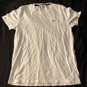 Mens plain white hollister T-shirt, SIZE-SMALL